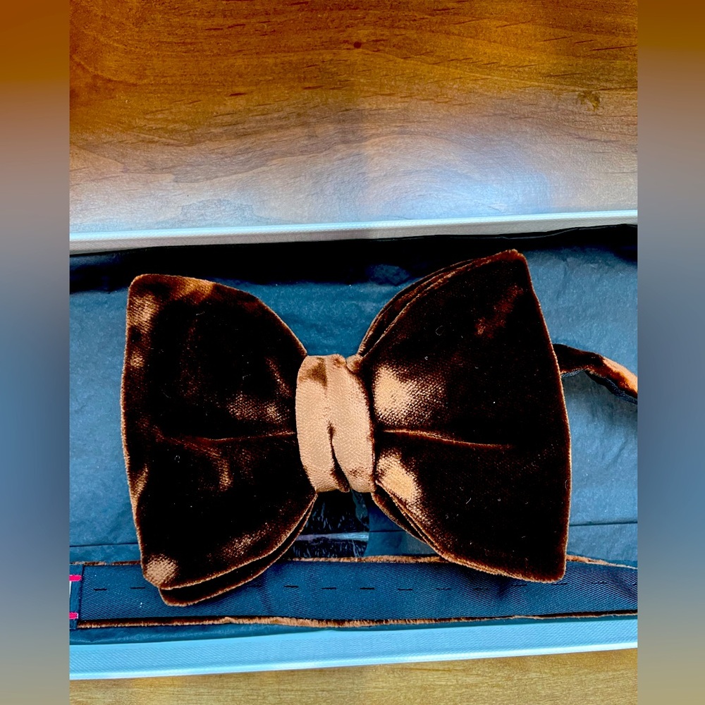 Dark brown velvet Gucci Bowie